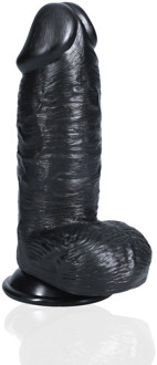 Extra Dikke Recht met Ballen 8 / 20,3 cm - Zwart