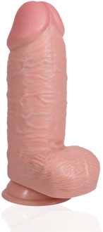 Extra Dikke Recht met Ballen 9 / 23 cm - Vlees