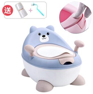 Extra grote kinderen wc baby boy wc zuigeling 1-3-6 jaar oude kind baby potje urinoir voor gratis potje brush + cleaning bag zacht blauw