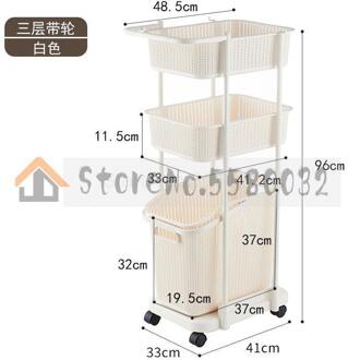 Extra Grote Met Kleren Opslag Mand Slaapkamer Huishouden Eenvoudige Opbergdoos Badkamer Wasserij Opslag Plank ml3