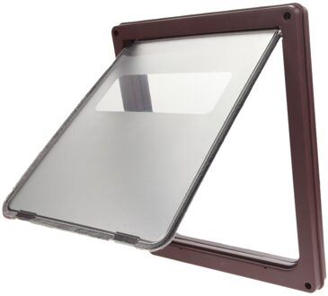 Extra Grote Plastic Pet Kat Hond Afsluitbare Beveiliging Flap Deur Poort Frame Magnetische Sluiting Deur Poort Frame Voor Kleine Huisdier levert koffie