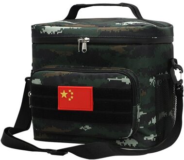 Extra Grote Verdikking Koeltas 600D Oxford Pack Outdoor Geïsoleerde Lunch Koude Opslag Zakken Verse Voedsel Picknick Container X594D oerwoud camo