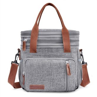 Extra Grote Verdikking Zak Nylon Pack Geïsoleerde Lunch Tas Koude Opslag Zakken Verse Voedsel Handtas Outdoor Picknick Container X474D