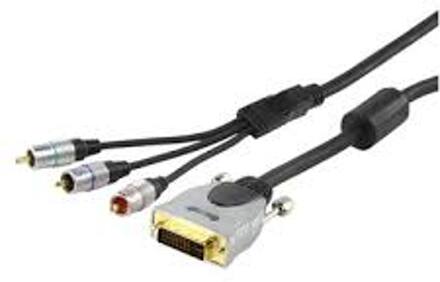 Extra hoge kwaliteit DVI naar Component kabel 20m