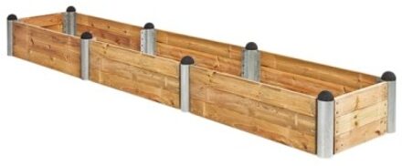 Extra Lange Moestuinbak Lariks Hout 80 x 400 CM Black