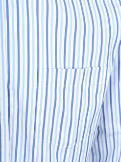 Extra Lange Mouwen Overhemd Streep Blauw - L,M,XL