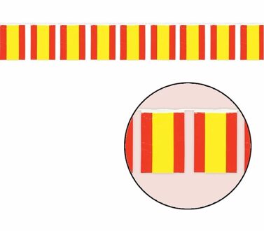 Extra lange vlaggenlijn van Spanje 50 m Multi
