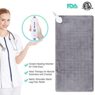 Extra Large 12*24'' 100 - 120V 85W Washable Electric Blanket Heating Pad 110V for Back Pain Relief Auto Off Body Warmer US Plug