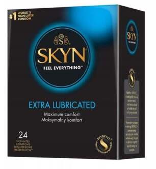 Extra Lubricated - Latexvrije Condooms 12 stuks Transparant - 53 (omtrek 11-11,5 cm)