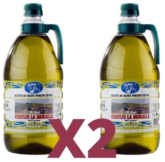 Extra virgin olive oil. AOVE superior quality, 2L 2 Garrafas Pack. Arbequina variety, early collection