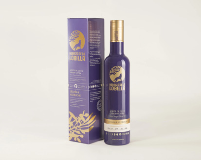 Extra virgin olive oil, limited edition, Lechin and wild olive, Herriza de la Lobilla, product of Spain