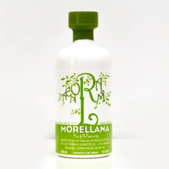 Extra virgin olive oil, shipping from Spain, Morellana Hojiblanca, organic, bottle 0,5 liters, premium
