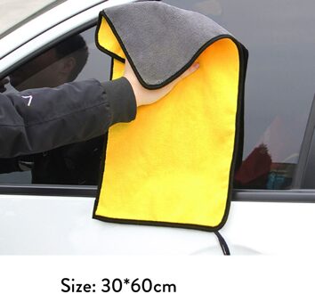 Extra Zachte 30*30 30*60 30*40cm Wasstraat Microfiber Handdoek Pluche Cleaning Drogen Doek car Care Doek Detaillering Polijsten 30x60 cm
