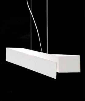 Extravagante hanglamp Zig Zag in wit