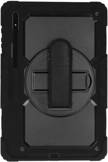 Extreme Backcover met strap voor de Samsung Galaxy Tab S8 Ultra - Zwart - 14.6