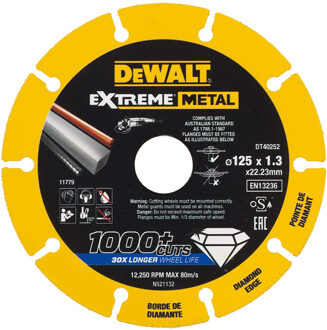 EXTREME METAL doorslijpschijf metaal 300x25.4x3.3mm - DT40256-QZ