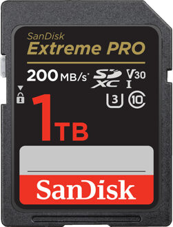 Extreme Pro 1TB SDXC Memory Card 200MB