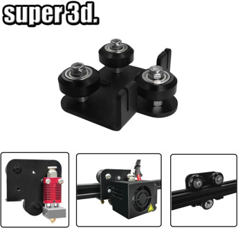 Extruder Back Support Plate kit with bearing pulley Backplate For Creality CR-10 10s Ender 3 S4 S5 Series/ TEVO Anet 3D Printers