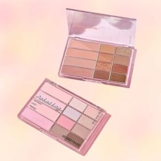 Eye & Blush Palette - Roasted Brown #G03 Milk Taro - 2.2g*4+1.4g*8