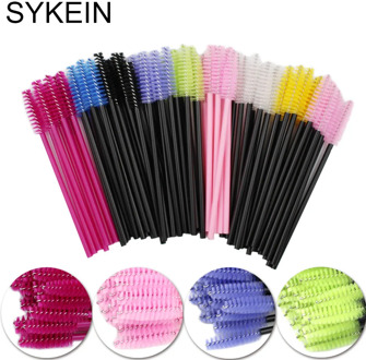 Eye Brush Makeup Tools 25/50 PCS Disposable Mascara Wand Eyelash Extension Cosmetic Brushes Applicator Spoolers Lash Supplies