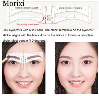 Eye Make-Up Wenkbrauw Stencil 10 Verschillende Wenkbrauw Vorm Template Schoonheid Cosmetische Voor Vrouwen Wenkbrauw Tekening Gids Heerser AC068
