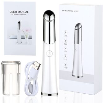 Eye Massage Schoonheid Gezichts Electrique Care Apparaat Verlichten Fijne Lijnen Onder De Ogen Donkere Kringen Gerimpelde Pen Massage