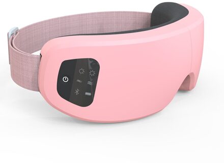 Eye Massager Bluetooth Smart Trillingen Comprimeren Eye Care Massager Rimpel Vermoeidheid Verlichten Massage Therapie Eye Protector roze