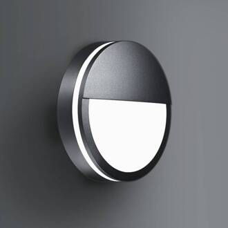 Eye wandlamp ring, half, zwart zwart, wit