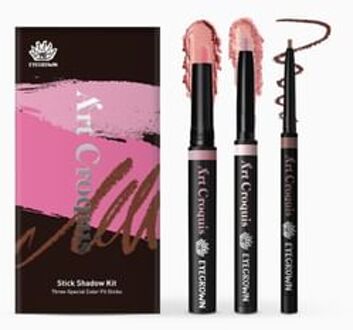EYECROWN Art Croquis Stick Shadow Kit - 6 Types #02 Sunny Peach