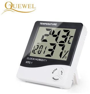 Eyelash Digital Thermometer Hygrometer Eyelash Extension Electronic LCD Temperature Humidity Lashes Meter Weather Station Clock