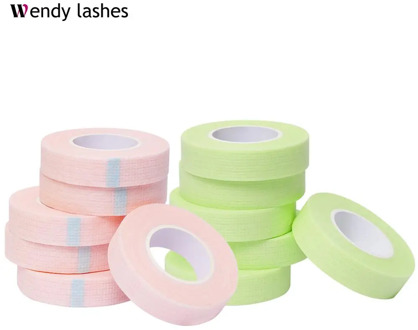 Eyelash Extension Green Tape Sticker Isolation With Holes Breathable Sensitive Resistant Non-woven Patches Eye Pads Makeup Tool