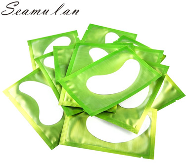 Eyelash Mascara 50/100 pairs eye pads eye pads lint free eye pads for eyelash extension paper sticker wraps makeup tools