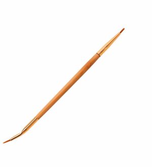 Eyeliner Borstel Double Head Eye Liner Brush Double Ended Rechte Gebogen Schuine Cosmetische Makeup Brush Tool