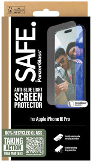 EyeScreenprotector Ultra Wide Fit met applicator voor de Apple iPhone 16 Pro Transparant