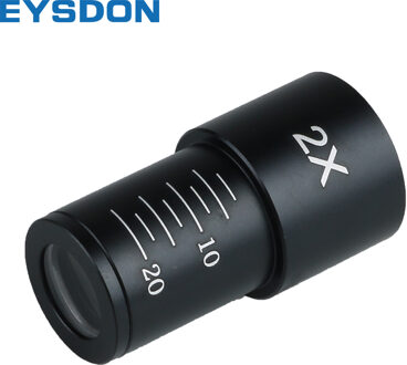 Eysdon Microscoop 2X Barlow Lens Voor 23.2Mm Mount Poort Biologische Microscoop