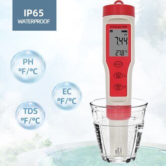 EZ9908 Digitale Ph Meter 4 In 1 Ph Tds Eg Temp Tester Vervangen Probe Water Hoeveelheid Maatregel Tool Wijn Urine analyzer 20% Off 4 in1 EC meter