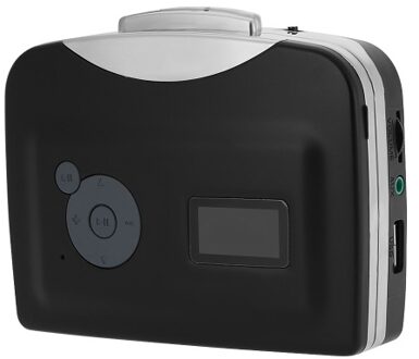 ezcap230 Cassette Tape-to-MP3 Converter Save into USB Flash Disk Auto Partition Standalone Recorder w/ Earphone Black