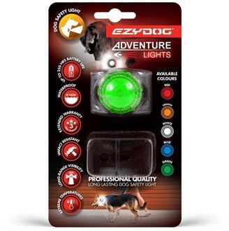 Ezydog Adventure Hondenlampje - Hondenverlichting Groen - Een maat