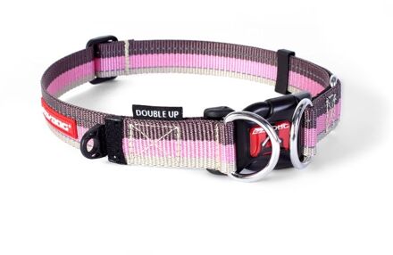 Ezydog Double Up Halsband - Halsband met dubbele ring Candy - L