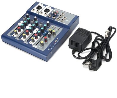 F-4 4 Kanaals Professionele Live Mixing Studio Audio Geluid Console Netwerk Anker Draagbare Mengen Apparaat Vocale Effect Processor