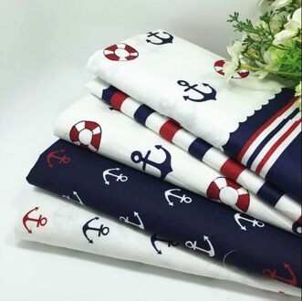 F 4 Stks/partij 40Cm X 50Cm 100% Katoen Stof Anker Gedrukt Vet Kwart Voor Naaien Kleding Beddengoed quilten Patchwork Ambachten