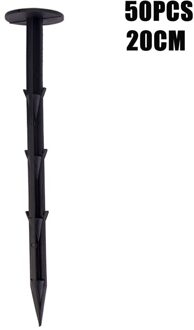 F #50 Stuks Tent Peg Plastic Peg Tuin Luifel Luifel Haringen Camping Stake Nail Tuin Nagels Tuinieren Accessoires 20cm