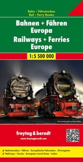 F&B Bahnen + Fähren Europa, Spoorwegkaart