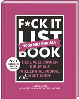 F*ck It List Book - Voor Millennials - Jacob & Haver