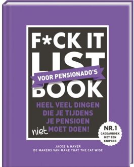 F*ck It List Book - Voor Pensionado's - Jacob & Haver