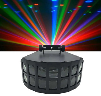 F&GFury LED Stage Effect Beam Lights Aluminum Alloy Double Butterfly Effect Linear Lighting Disco Clubs Professional Stage & Dj