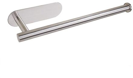 F# Kitchen Paper Towel Holder Self-adhesive Accessories Under Cabinet Roll Rack Tissue Hanger Storage Rack For Bathroom Toilet zilver