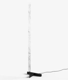 F Model Vloerlamp - Carrara marmer Bruin