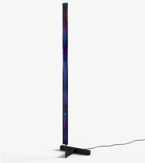 F Model Vloerlamp - Donker opaal chroom