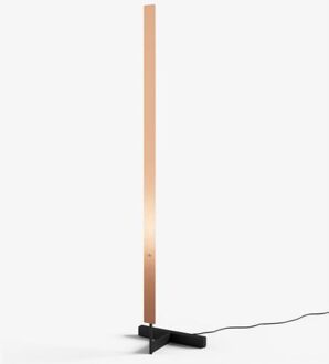 F Model Vloerlamp - Geborsteld koper